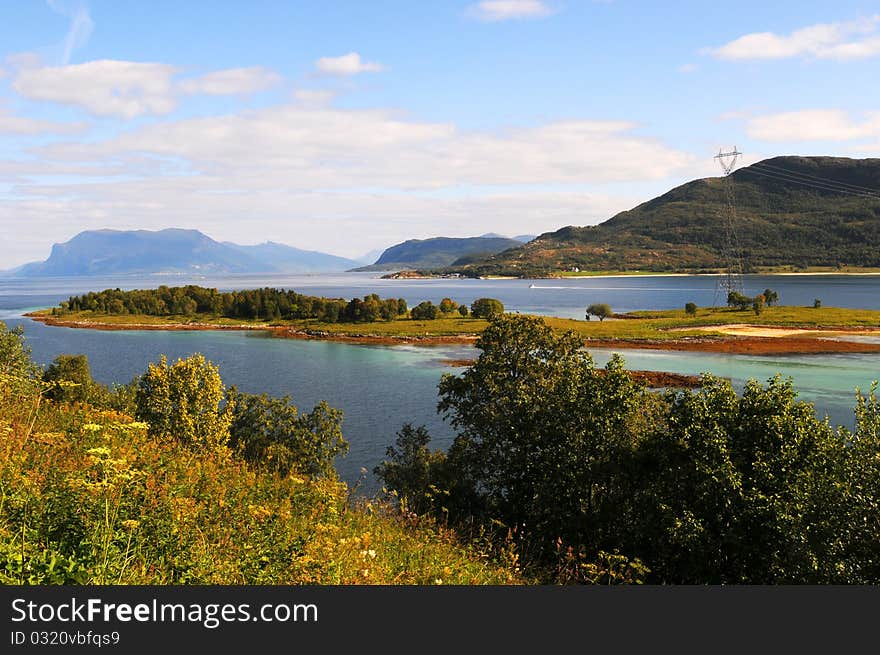 A quiet place in the nature in a european northern country