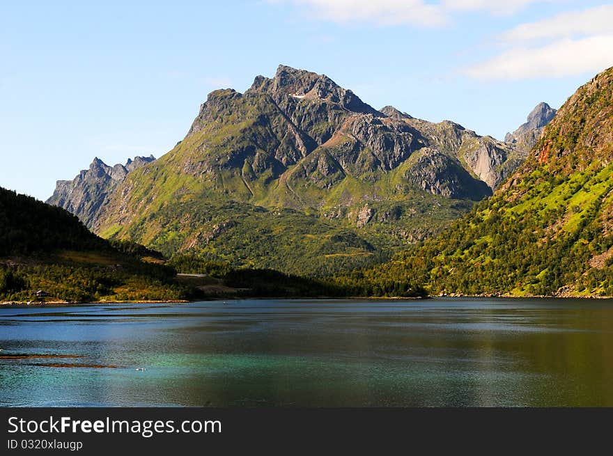 A quiet place in the nature in a european northern country