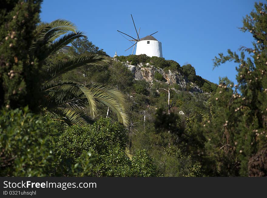 Landscape mill in the mountains Portugal