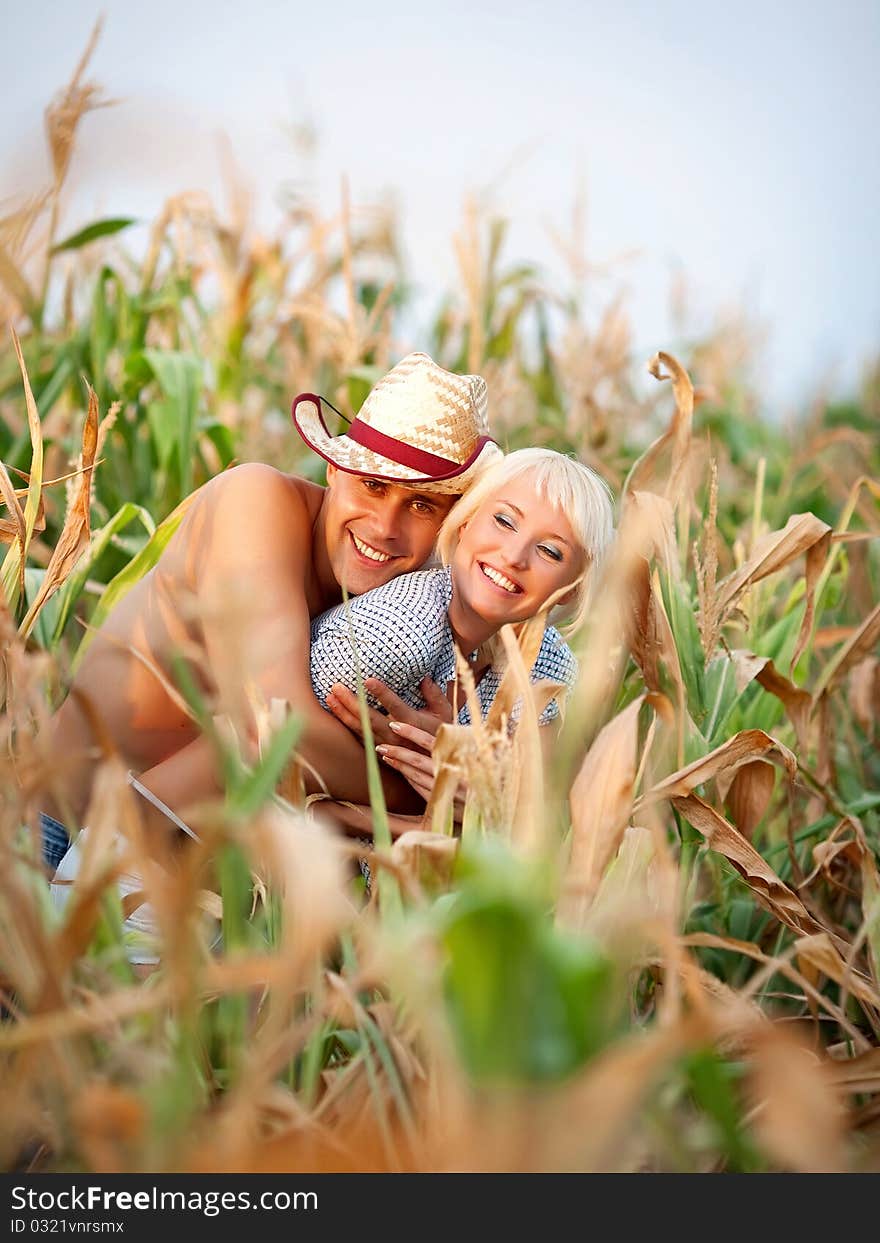 Portrait of love couple