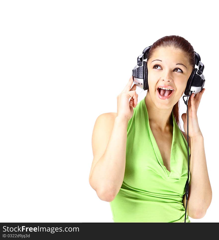 Woman Listening To Music