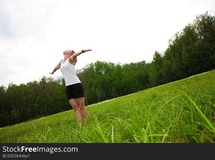 Girl On The Meadow