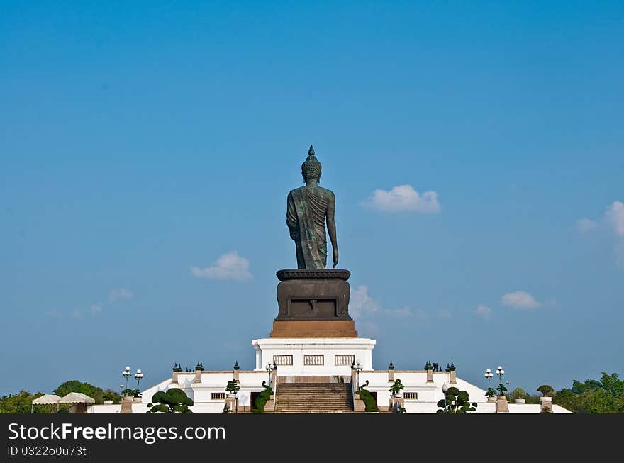 Other side of the standing Buddha sculptures. Other side of the standing Buddha sculptures.