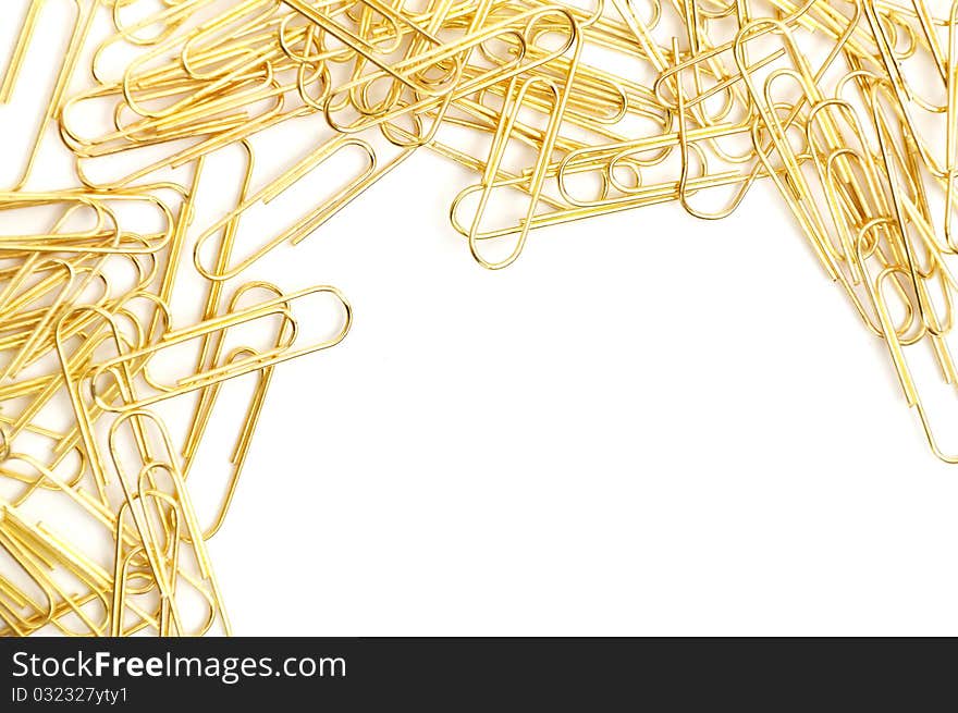 Gleaming Golden Paperclip