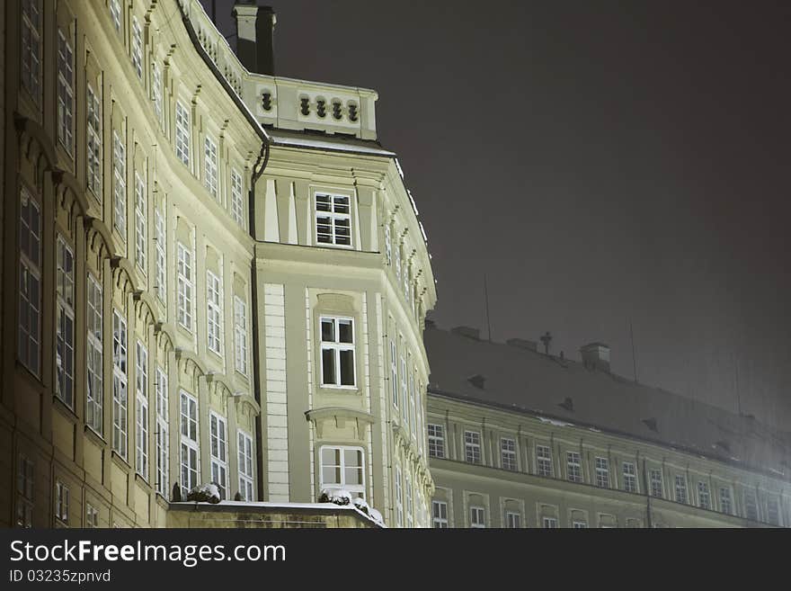 Prague castle in winter, the Czech Republic, 2010