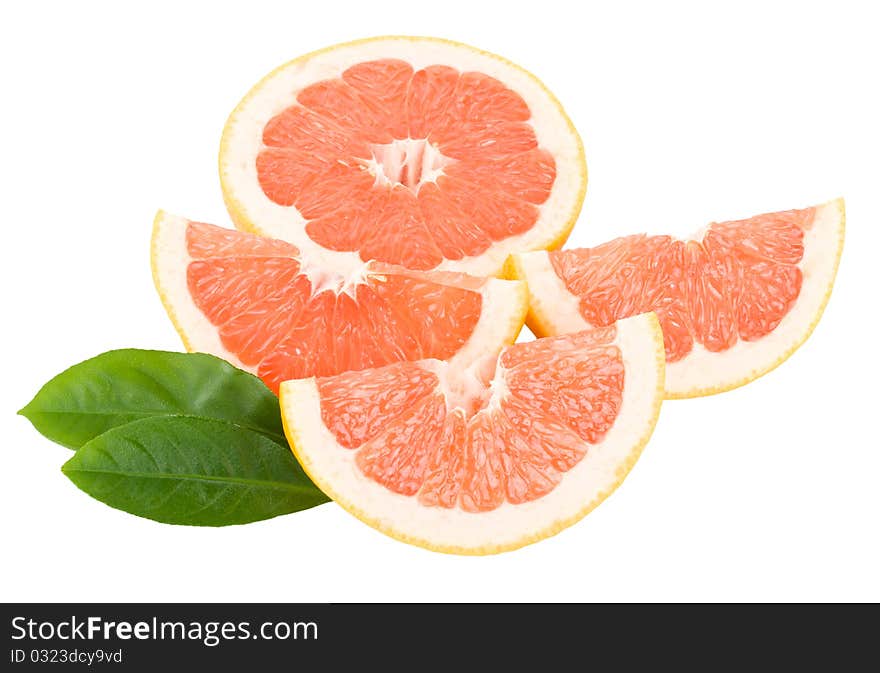 Peaces Of Red Grapefruit