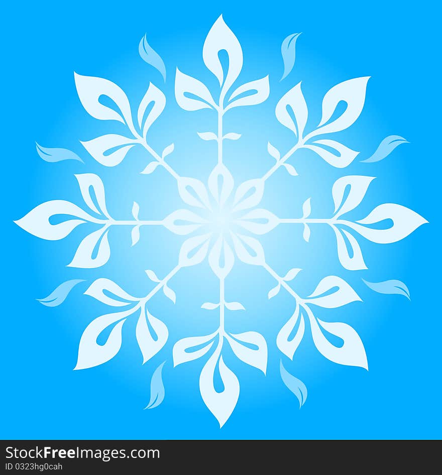 Snowflake Winter  Illustration