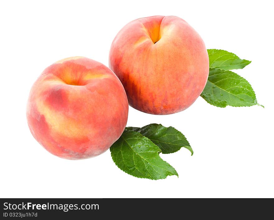 Peaches With Leaves