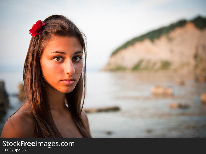 Girl on the beach