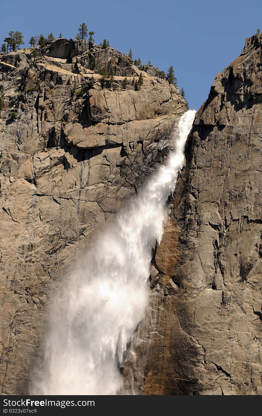 Tall waterfall