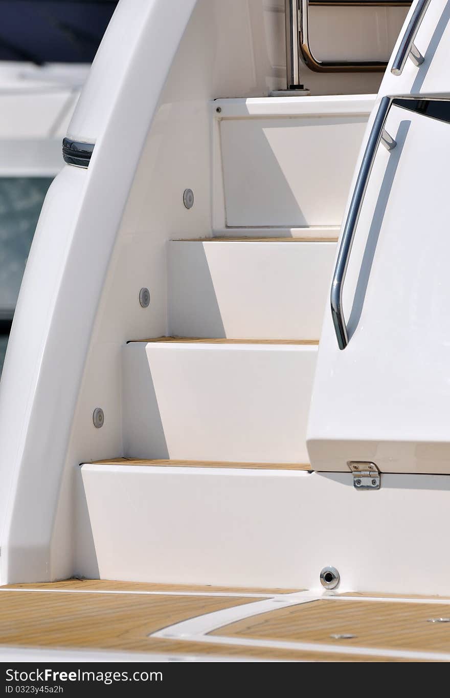 Stair of yacht