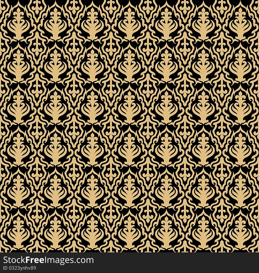 Design of pattern on the black background