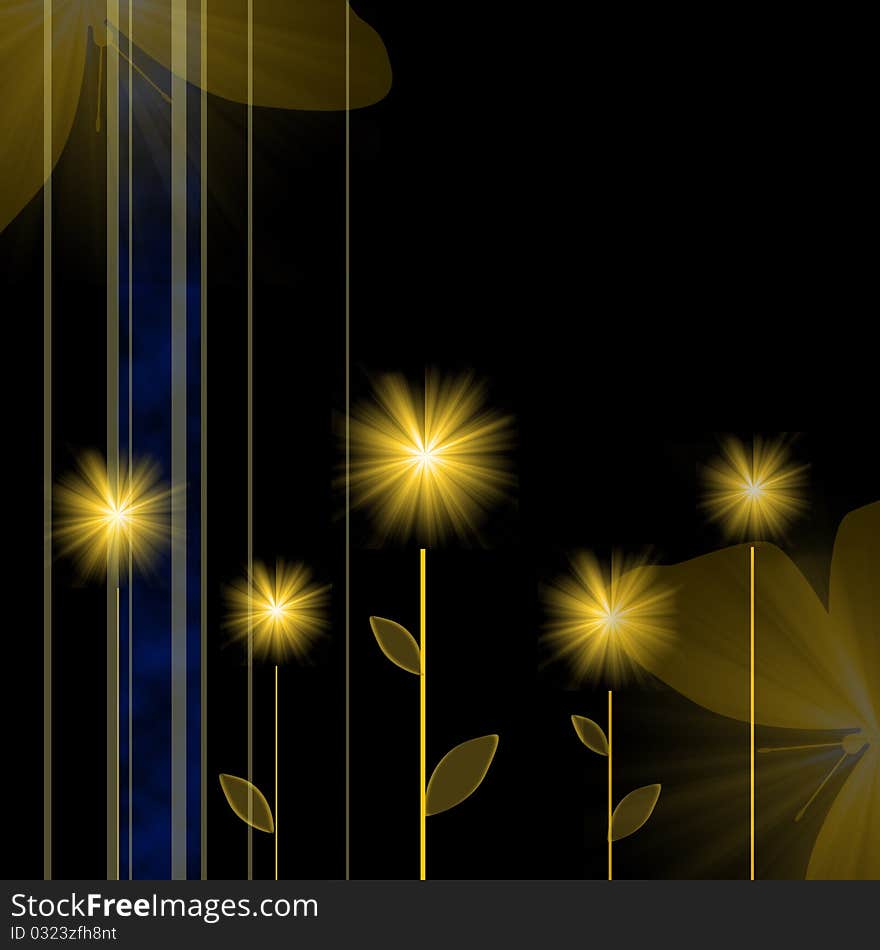 Background With Yellow Colors