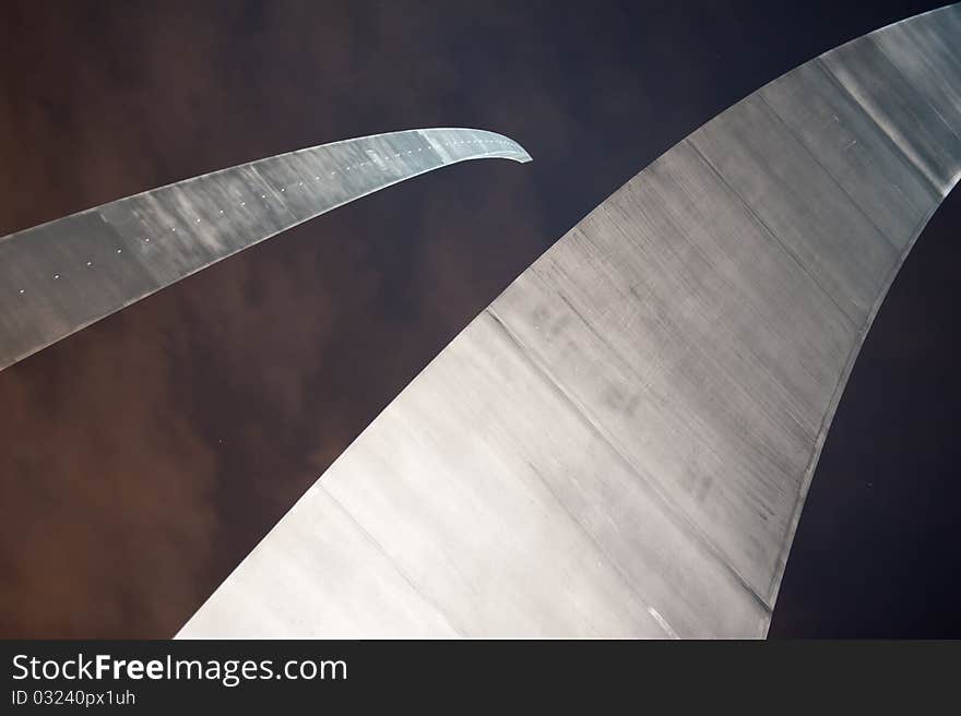 Detail of the Air Force Memorial. Detail of the Air Force Memorial