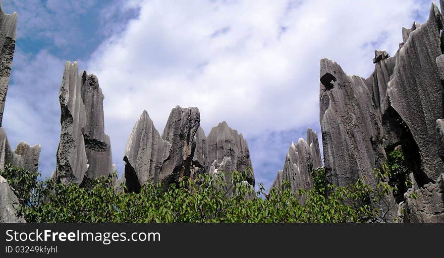 Scenery Yunnan China ,Stone forest