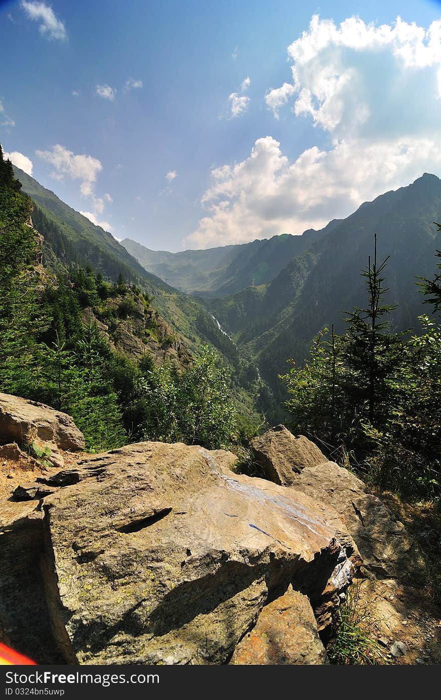 Mountains landscape in Rodnei mountains, Romania