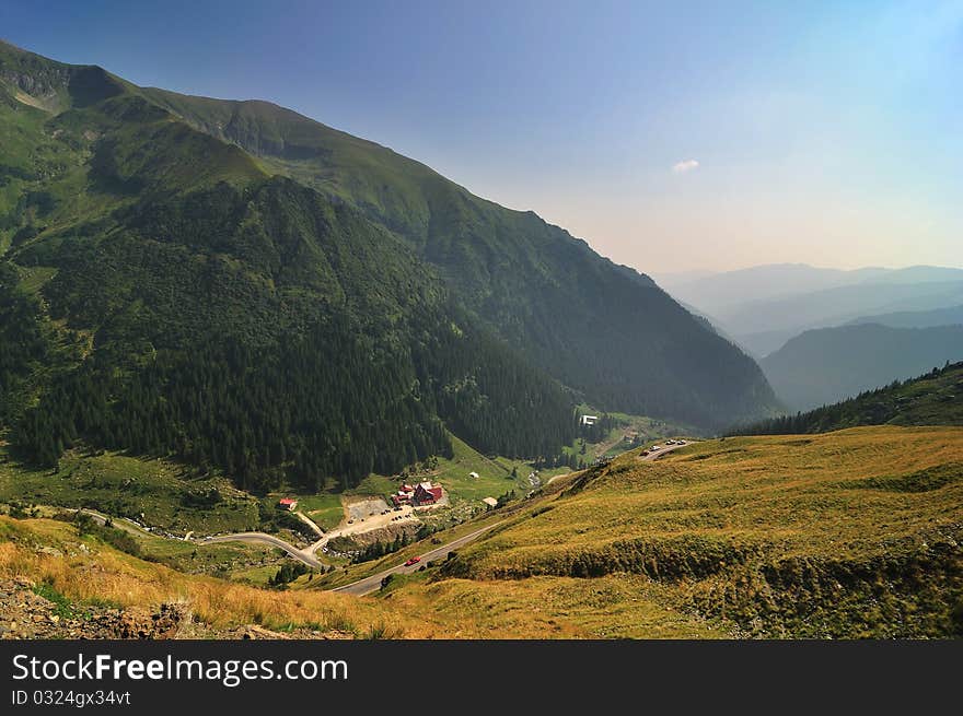 Mountains landscape in Rodnei mountains, Romania