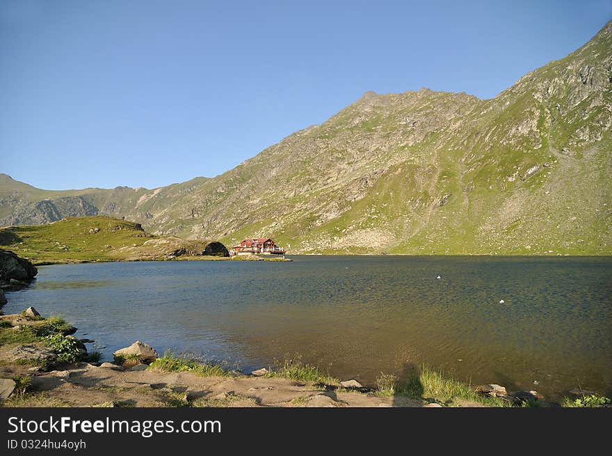 Lake House in the Mountains