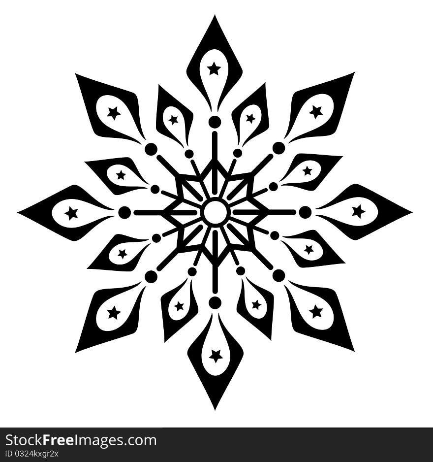 Snowflake Winter  Illustration