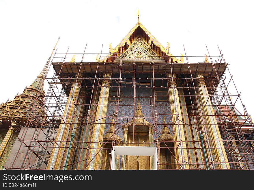 Wat prakaew is landmark of bangkok and Thailand.