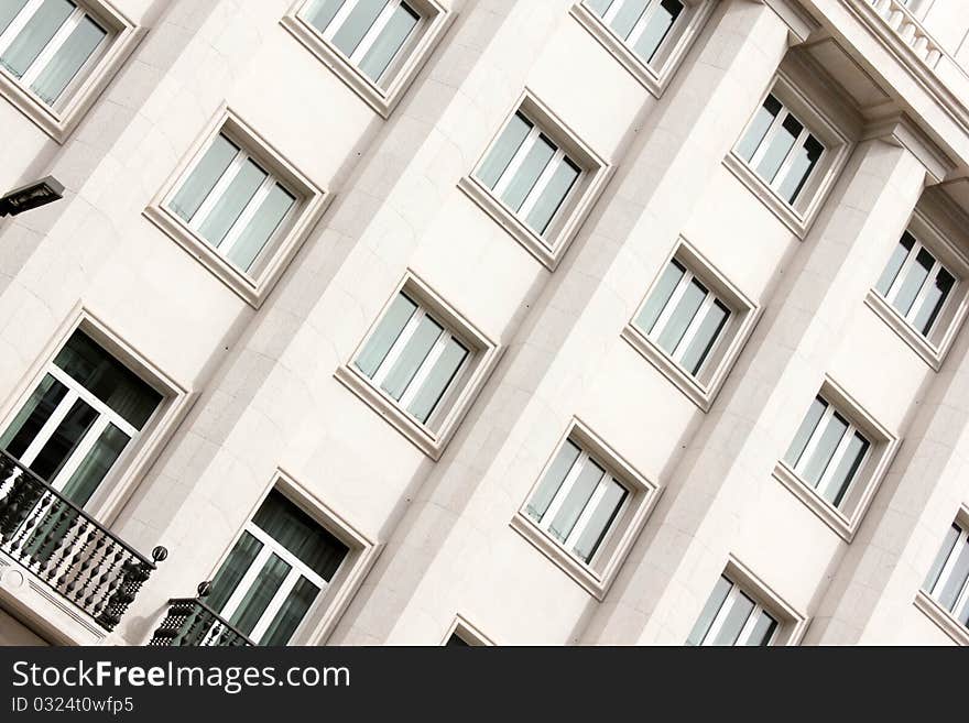 Windows from a building in Lisbon