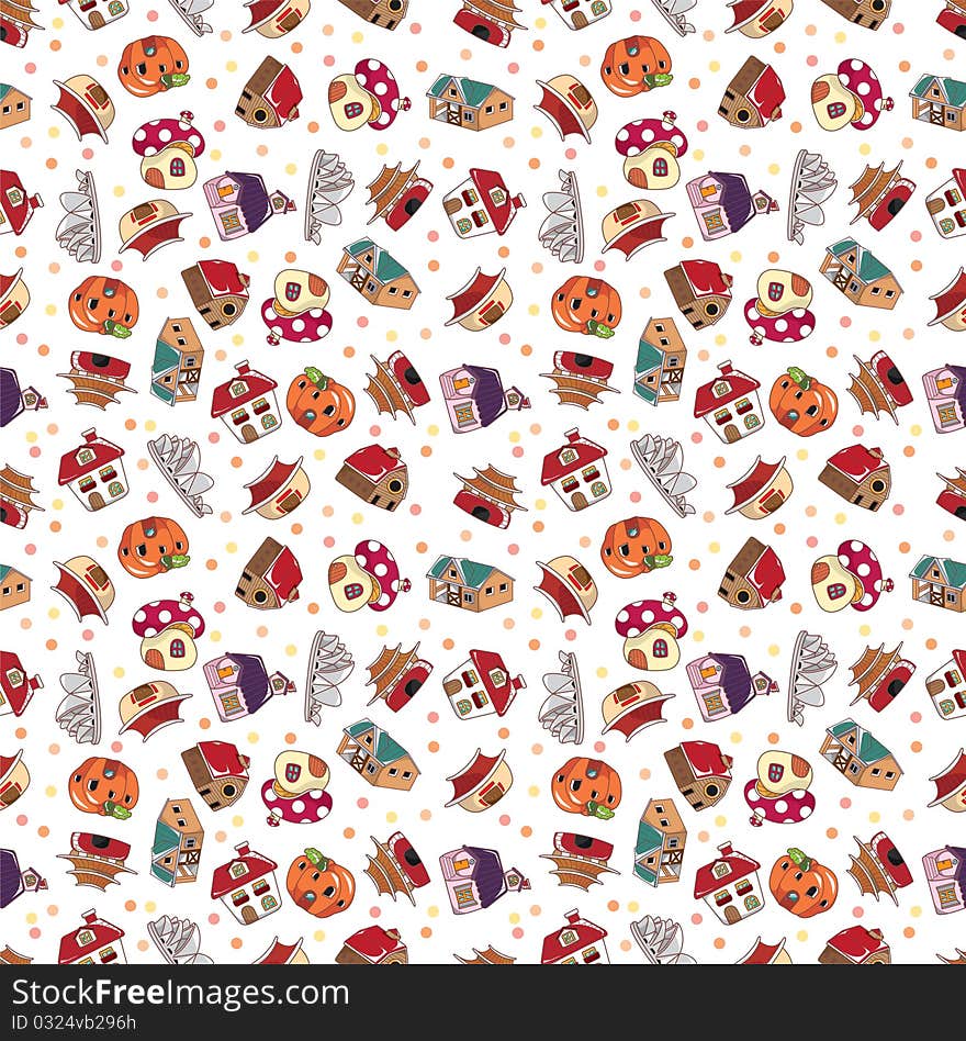 Seamless House Pattern