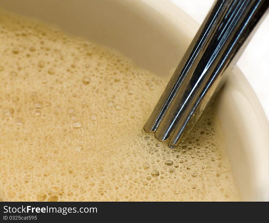 Macroshot of Coffee and spoon