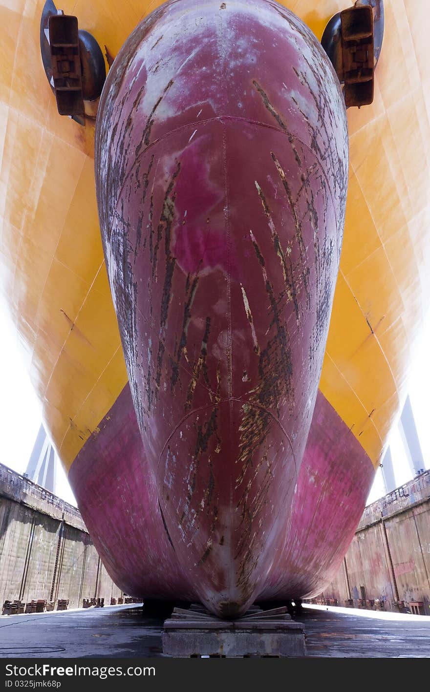 Ship In A Drydock