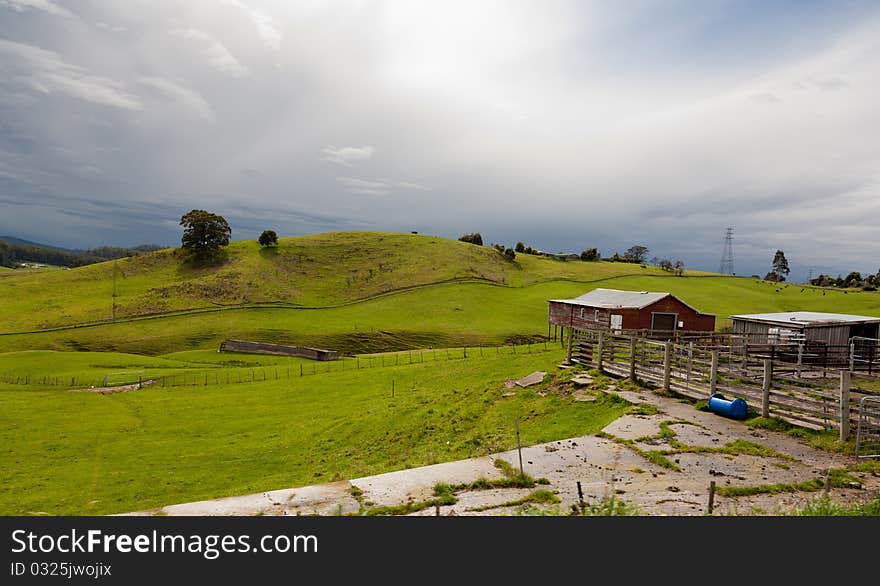 Old farm on Tasmanian land