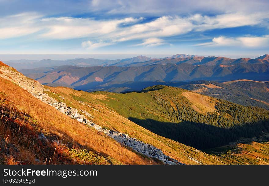 Summer mountain landscape