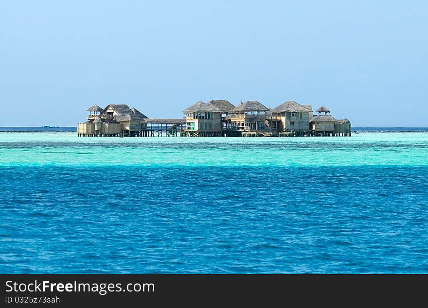 House on water sea side