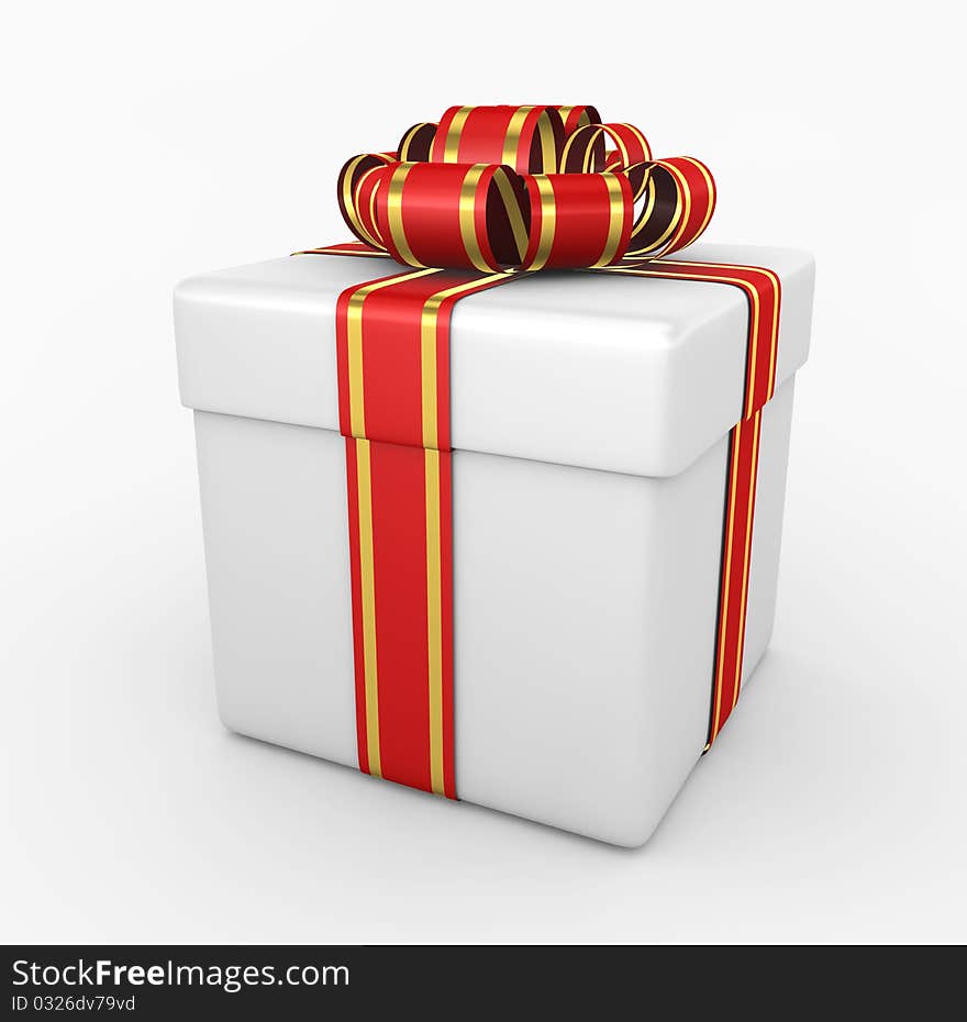 Gift Box - 3d Render