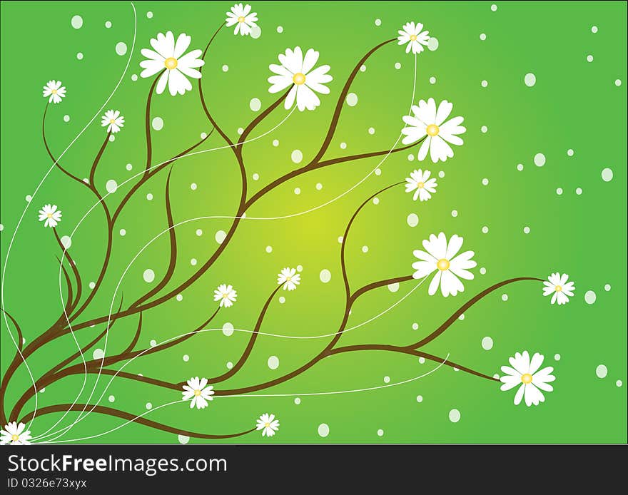 Abstract flower Illustration flower spring summer