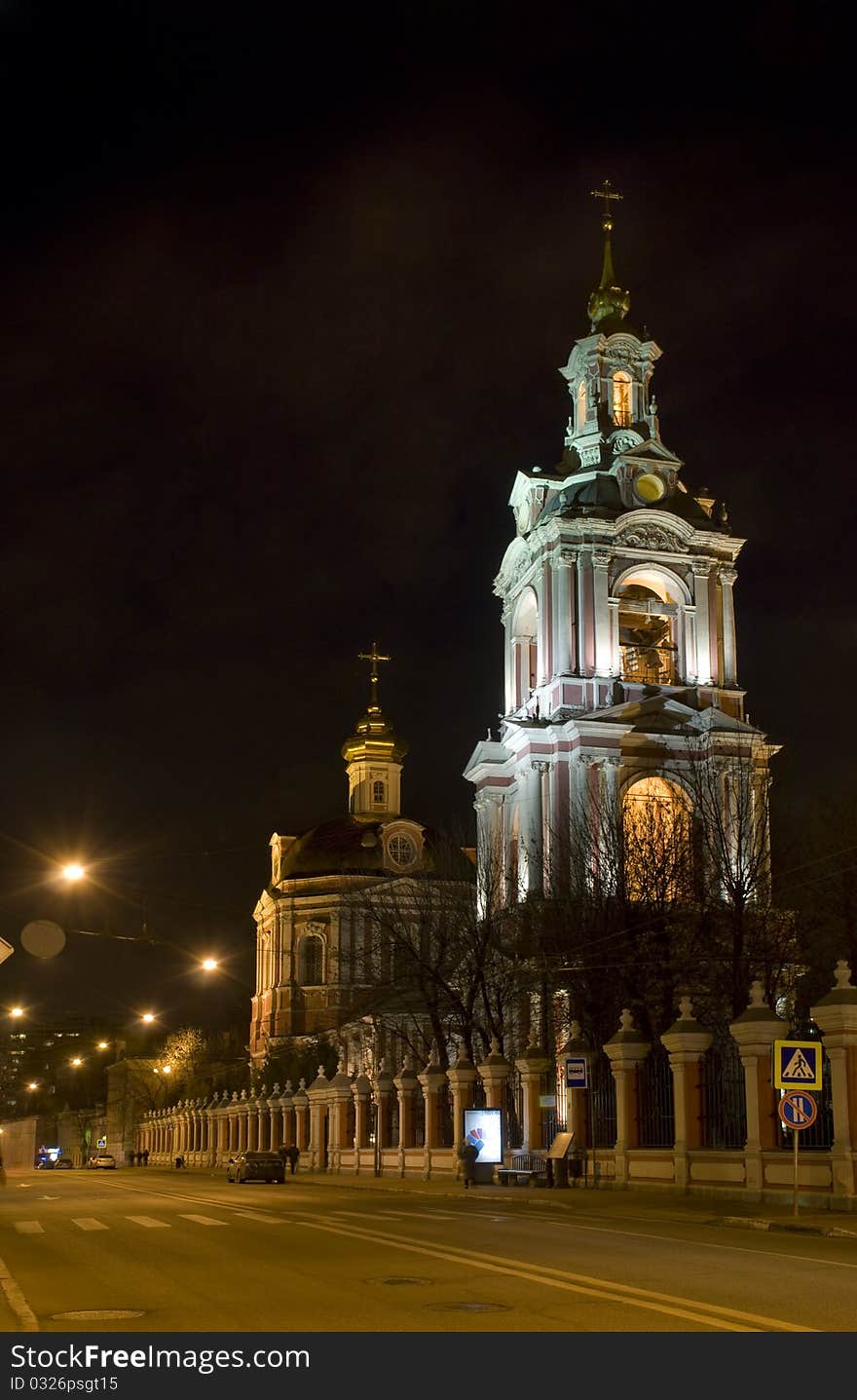 Church of Nikita the Martyr at Moscow at Old Basmannaya street