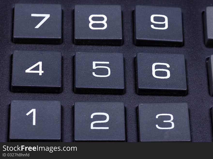 Keyboard Of A Calculator