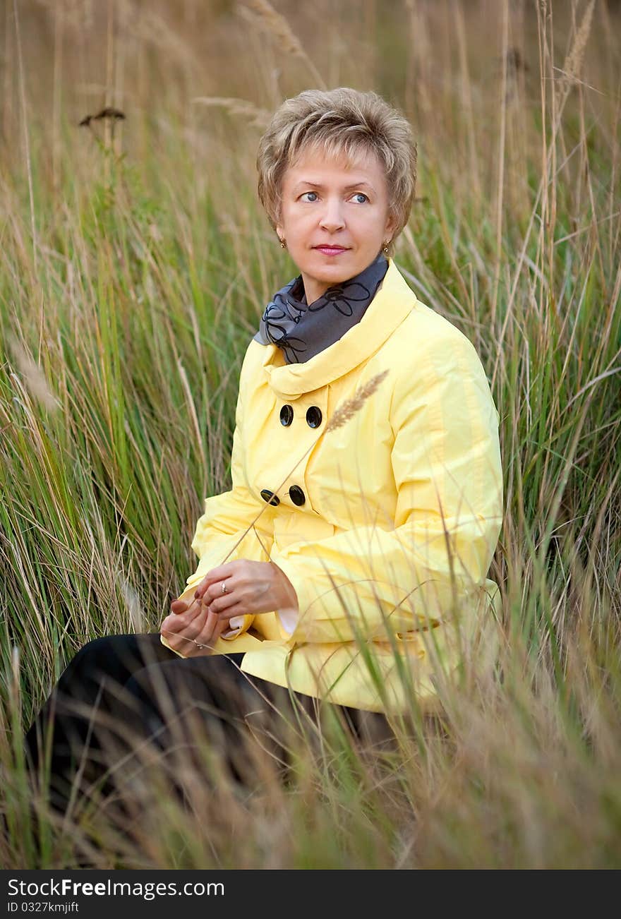 Portrait of a smiling beautiful mature woman happiness