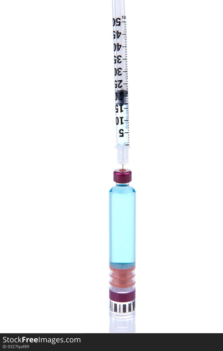 Syringe with an insulin