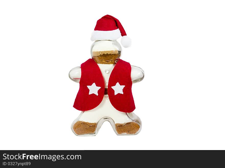 Cute little gingerbread man bottle