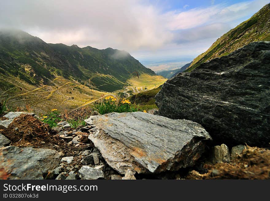 Transfagarasan, the most famous road in Romania. Transfagarasan, the most famous road in Romania