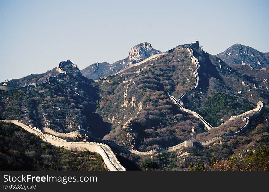 Shooting Badaling Great Wall in Beijing. Shooting Badaling Great Wall in Beijing