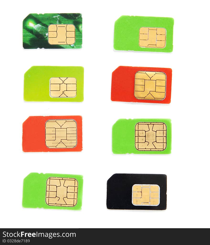 Eight Colorful Sim Card