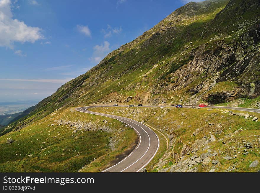 Transfagarasan, the most famous road in Romania. Transfagarasan, the most famous road in Romania