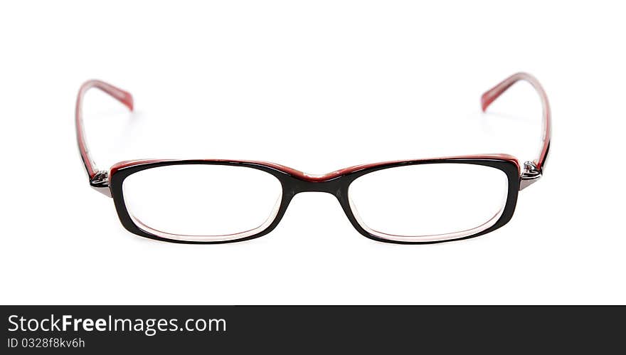 Stylish red glasses