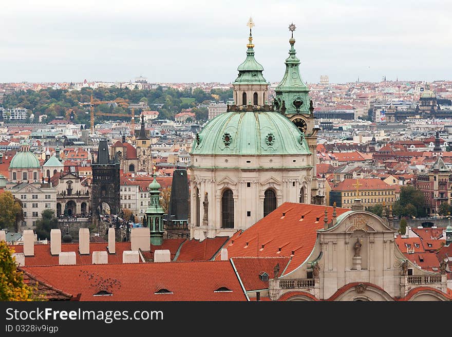 View of Prague from the top