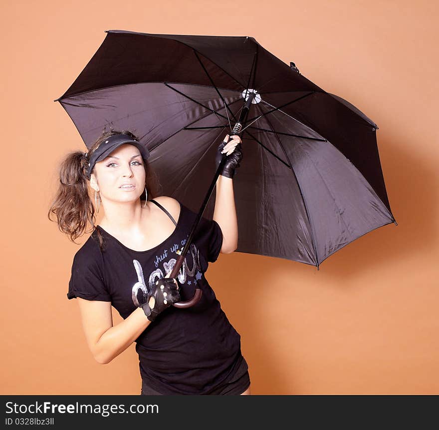 Girl With Umbrella