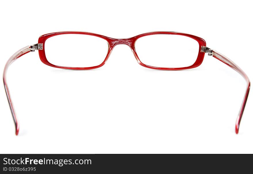 Stylish red glasses