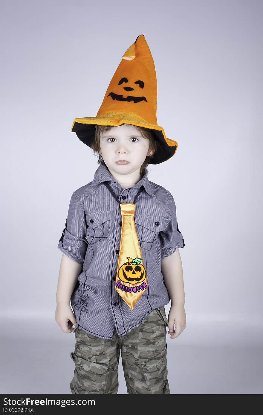 Child posing on a white background. Child posing on a white background