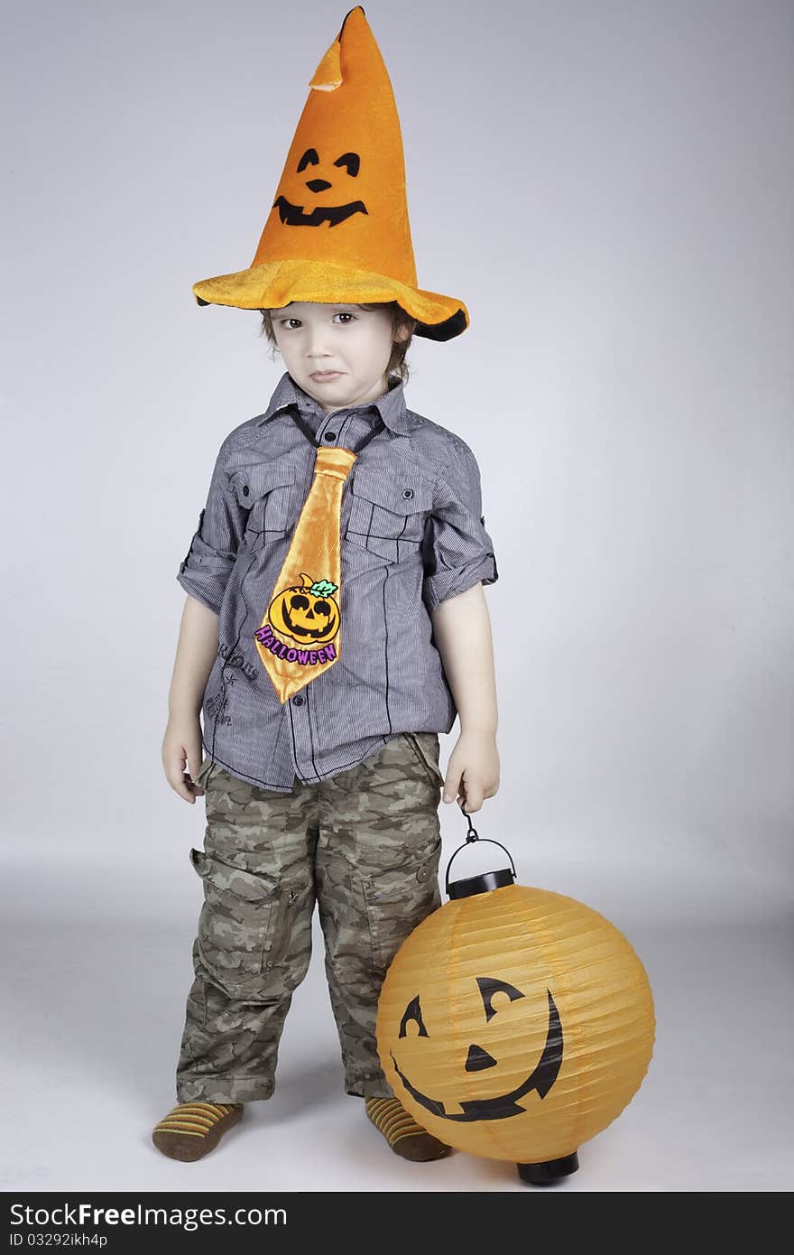 Child posing on a white background. Child posing on a white background