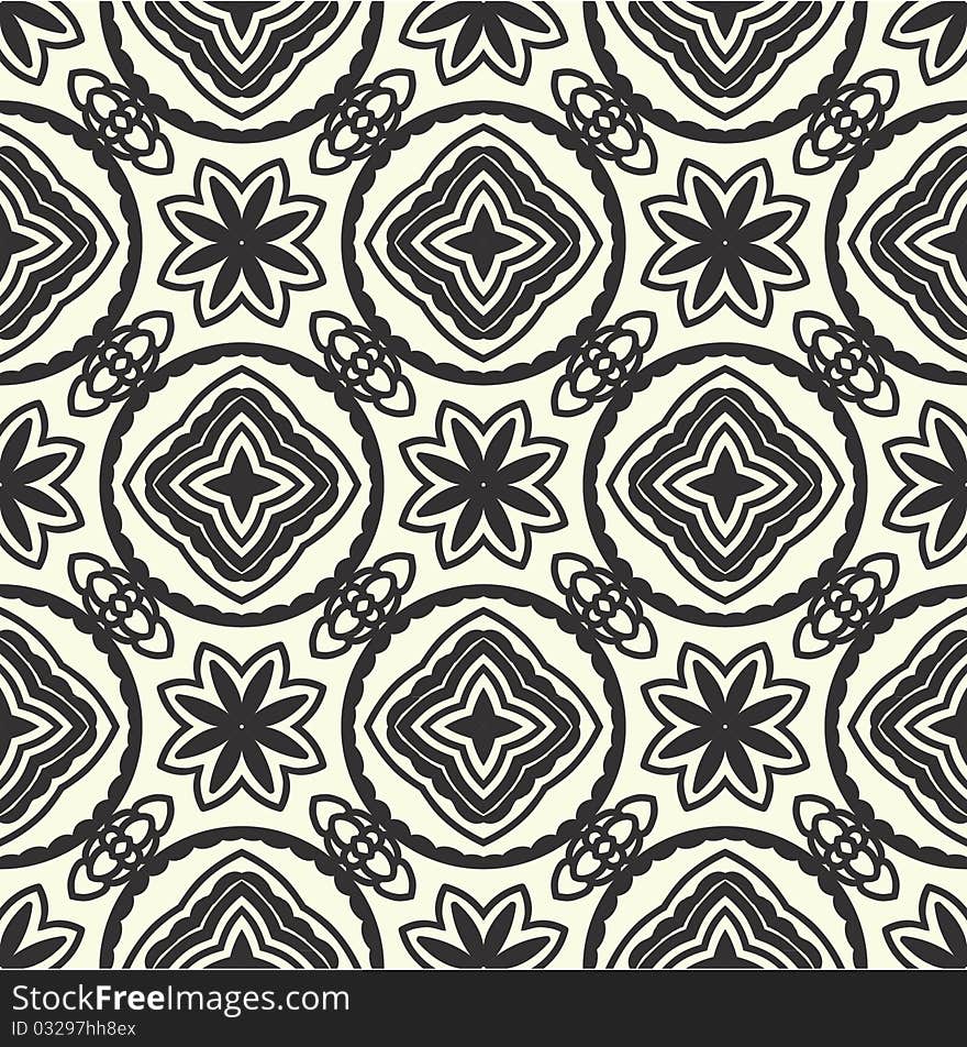 Seamless pattern in retro style