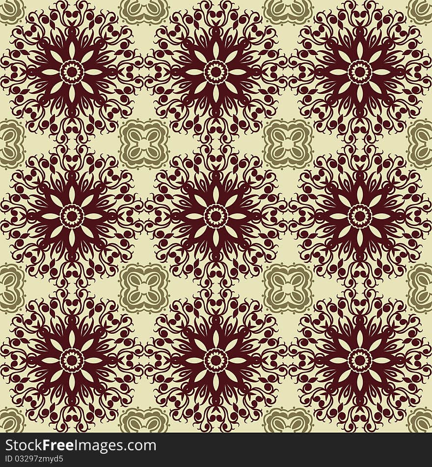 Seamless pattern in retro style